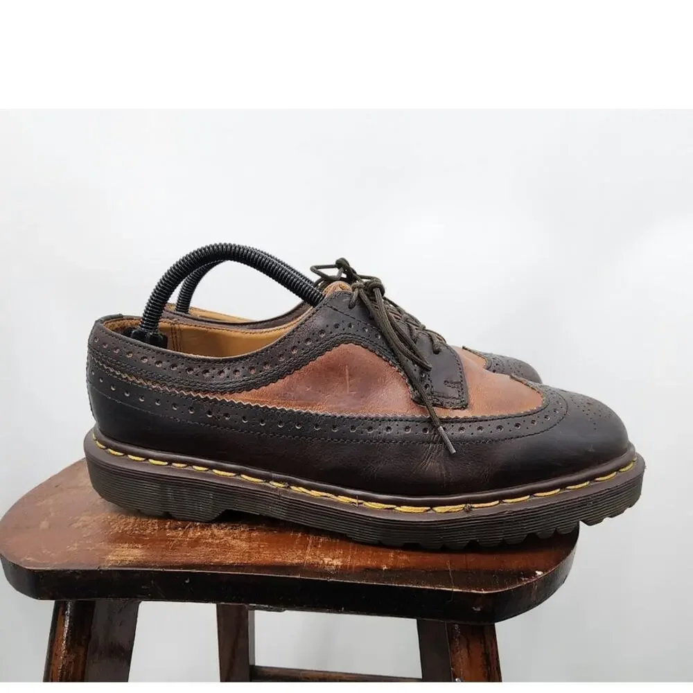 Vintage Dr. Martens 3989 Brogue Oxford Wingtip Made‎ In England Mens Size 9 L10
